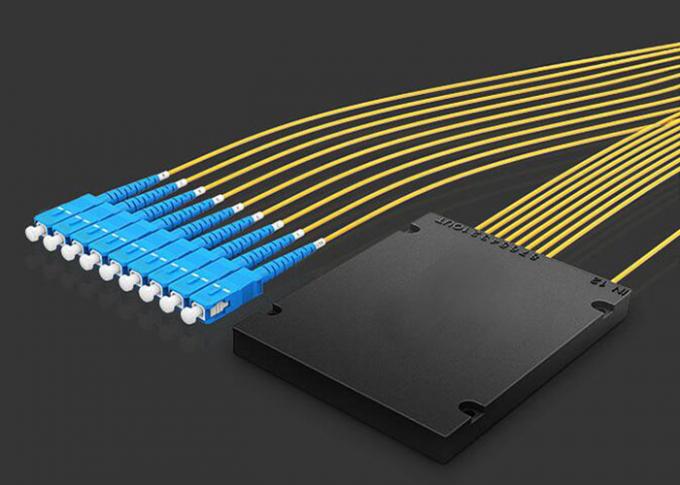 PÃ©rdida de inserciÃ³n baja, tubo bajo del ABS del PLC del PDL 1 * 8, 2.0m m, cable del 1M, divisor de la fibra Ã³ptica