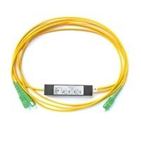 Longitud unimodal de la fibra del divisor 1*2 0.9m m del PLC de la fibra Ã³ptica del SC APC/UPC