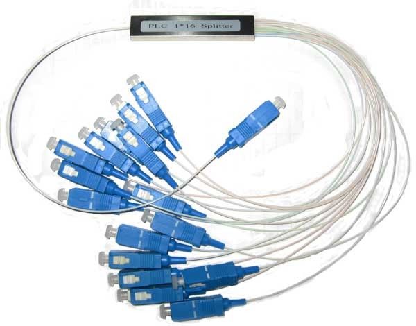 Divisor 1x64 del PLC de la fibra Ã³ptica del solo modo con el conector del SC APC de los 900Î¼M