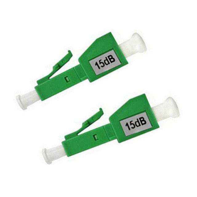 Tipo materiales plásticos del enchufe del atenuador del LC/fibra óptica de APC 4DB para el sistema de CATV