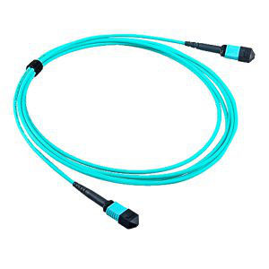 OM3 cordÃ³n de remiendo de 50/125 MPO, cable con varios modos de funcionamiento del tronco de MPO para la red de FTTX