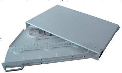24 cajas de distribución de los puertos FTTH/el estante montaron el gabinete de distribución de fibra óptica