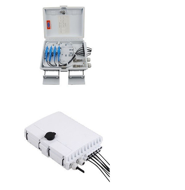 Caja de distribuciÃ³n de cable de la prenda impermeable de 16 ABS del puerto para el edificio de la red de FTTX
