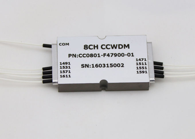 tamaño compacto LC del módulo de 1 x 8 CCWDM/tipo del conector del UPC para el sistema de MUX/de DEMUX