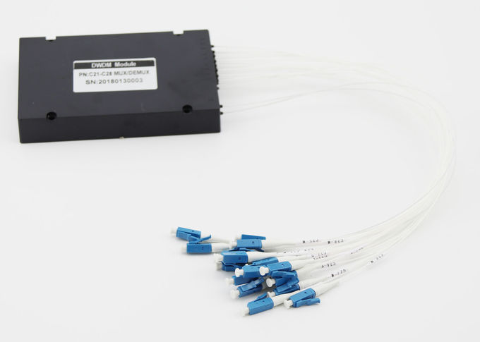 Pérdida de inserción baja de los altos de DWDM del multiplexor canales centrales exactos de la longitud de onda 8