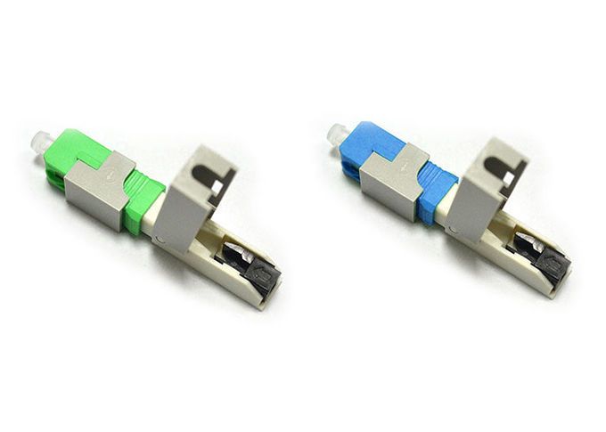 Verde rápido 55m m del conector de la fibra óptica de la cubierta/del tornillo para los cables de descenso de FTTH