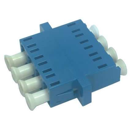 China Cuadruplique el adaptador óptico del puerto del LC UPC de 4 corazones, adaptador desnudo de la fibra del solo modo proveedor