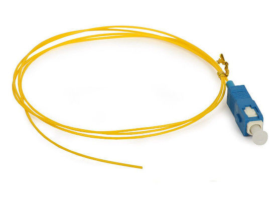 China Pérdida de reflexión de espalda del diámetro del cable del simplex los 0.9MM de la coleta de la fibra óptica del SC/del UPC proveedor