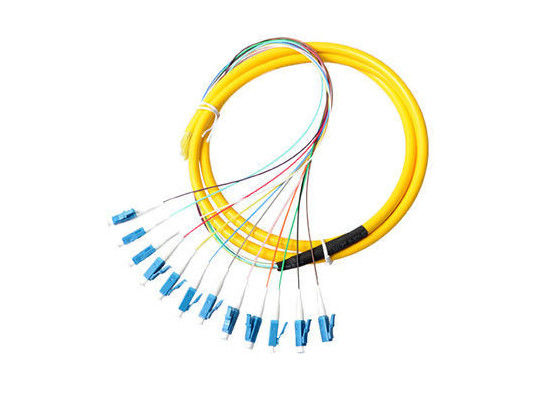 China Solo modo de la alta de la credibilidad coleta del UPC Lc, de LSZH coleta amarilla del cordón de la chaqueta hacia fuera proveedor