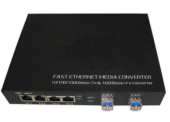 China 1000 base - interruptor de la fibra óptica de Fx para la longitud de onda 850nm/1310nm/1550nm de la industria proveedor