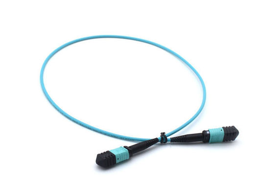 El cordón de remiendo a una cara de las telecomunicaciones MPO de FTTH, base/12 del azul 8 quita el corazón a polaco de APC del cable de fribra óptica proveedor