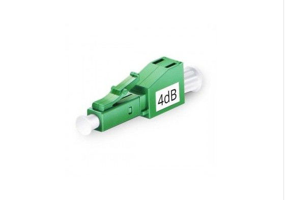 Tape el tipo materiales plásticos del atenuador del LC/fibra óptica de APC 4DB para el sistema de CATV proveedor