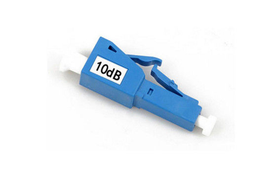 Varón azul del atenuador de la fibra óptica del LC 10DB a la hembra con la vivienda del plástico/del metal proveedor