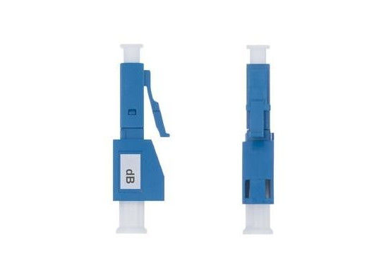 Varón azul del atenuador de la fibra óptica del LC 10DB a la hembra con la vivienda del plástico/del metal proveedor