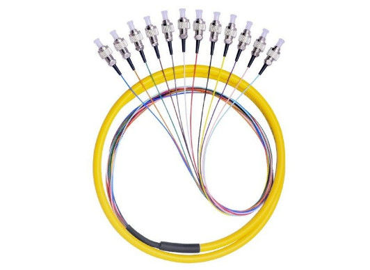 12 la base color de la coleta 12 de la fibra óptica de FC/del UPC aviva hacia fuera con el cable de LSZH proveedor