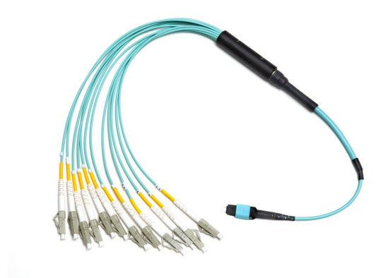 El cordón de remiendo del cable de fribra óptica de LSZH, 12/24 quita el corazón al cordón de remiendo de la fibra del Lc para el panel de remiendo proveedor