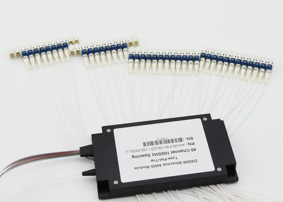 Caja máxima del ABS de IL 5.0dB DWDM Mux Demux 40Ch AAWG para el recorrido/Datacenter del frente 5G proveedor