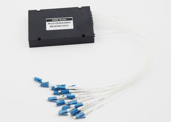 Alto multiplexor de canal exacto 8, longitud de onda central Mux y pérdida de inserción baja de Demux proveedor